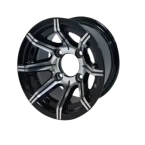 10" Spider Machined/Black Wheel